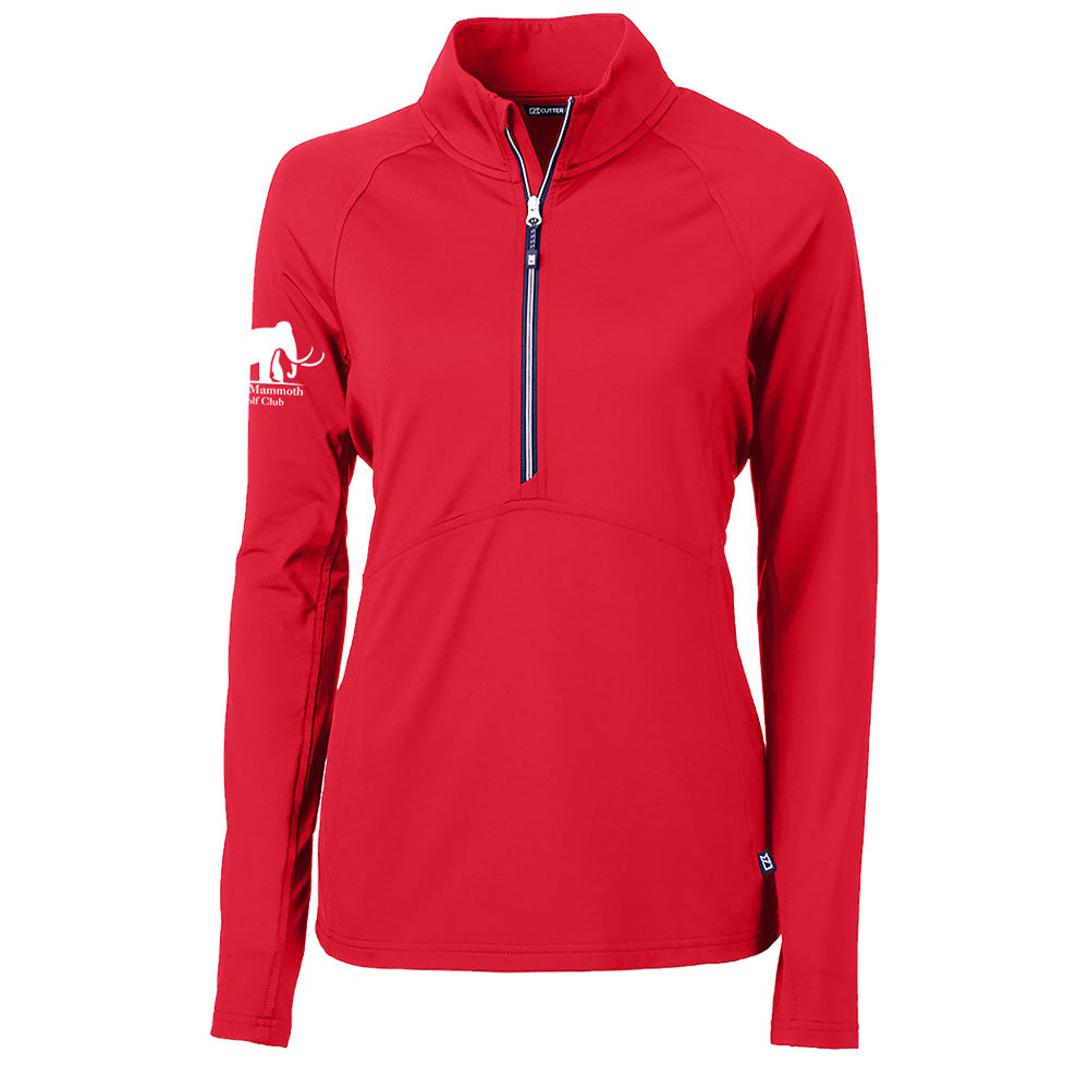 Cutter & Buck Adapt Eco Knit Stretch Recycled Womens Half Zip Pullover