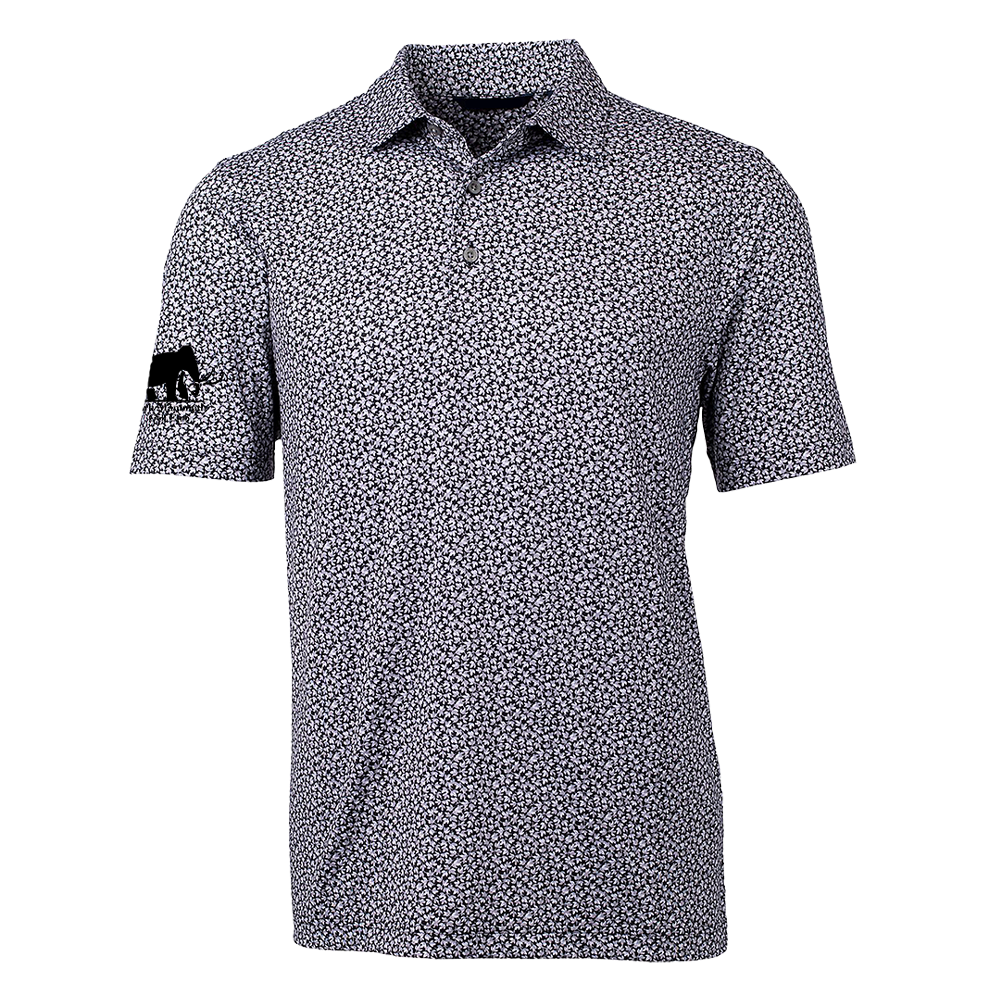 Cutter & Buck Men's Pike Magnolia Print Stretch Polo