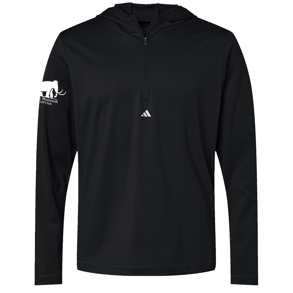 Adidas Lightweight Performance Quarter Zip Hooded Pullover