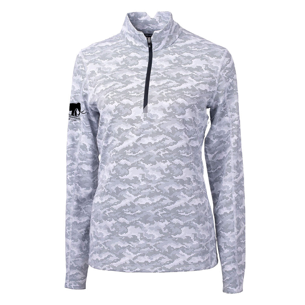 Cutter & Buck Traverse Stretch Camo Print Quarter Zip Women's Pullover